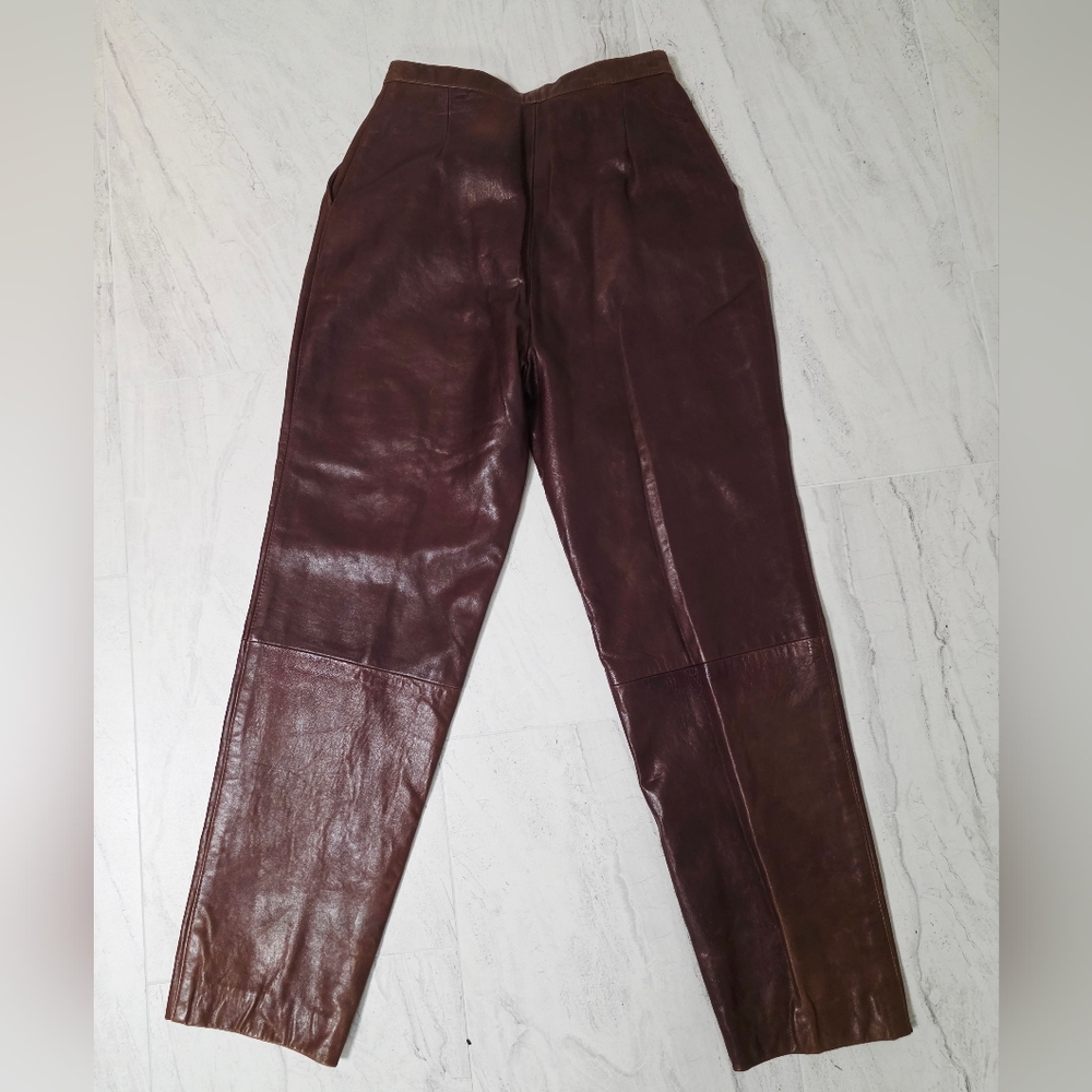 Vintage Genuine Leather Samuel Robert By Peter Hatsi Androu Riding Pants - Picture 3 of 7